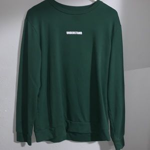 green long sleeve shirt